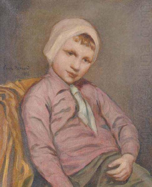 sitting boy, Emile Bernard